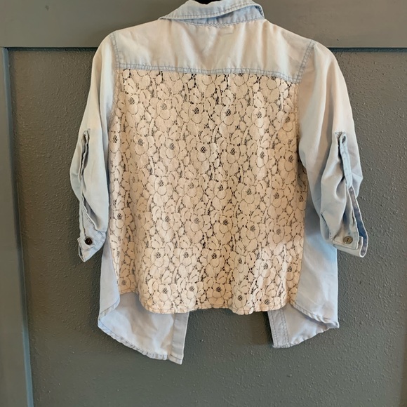 💙Blue Lace Buttonup💙 - Picture 4 of 6